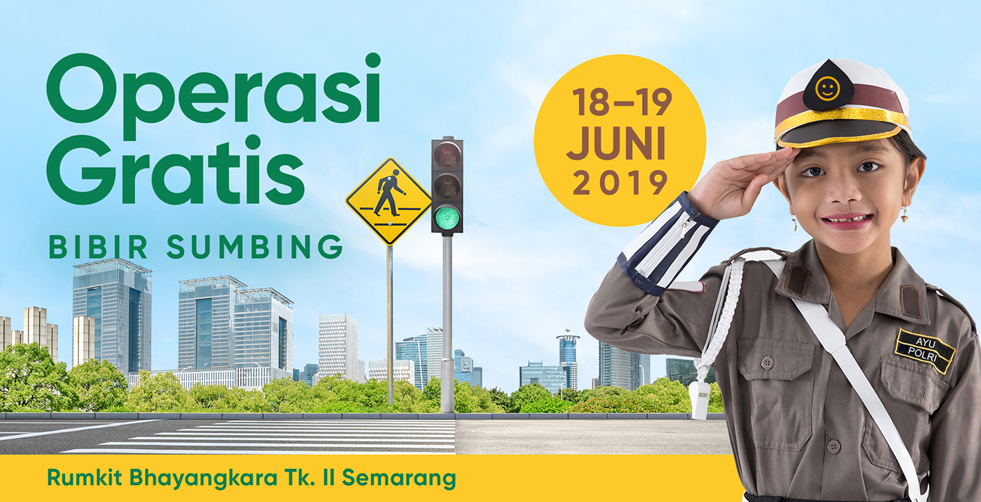 Operasi Gratis Bibir Sumbing POLRI, 18-19 Juni 2019